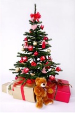 christmas tree with packages