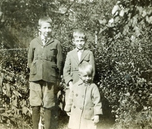 Pictured is Kenny Kurtz with his sister Ethel's children, Russell and Harold. Russell was Kenny's best man at his wedding.
